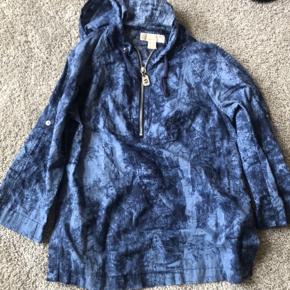 Michael Kors mid zip jacket with hood